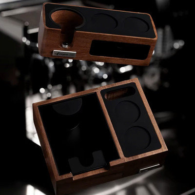 Feepie bàn đế nén cà phê đa năng gỗ óc chó Nam Mỹ