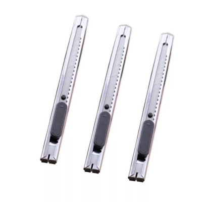 Dao rọc giấy lưỡi nhỏ cắt giấy văn phòng vỏ kim loại siêu bén - miếng lót chuột