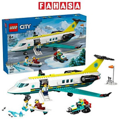 Đồ Chơi Lắp Ráp Máy Bay Cứu Hộ Khẩn Cấp - Lego City 60465 (403 Mảnh Ghép)