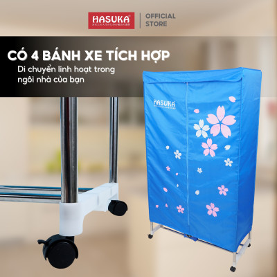 Tủ sấy quần áo HASUKA HSK-116MS Công nghệ sấy cộng hưởng nhiệt PTC tăng khả năng bảo vệ quần áo (BH 12 tháng) - HÀNG CHÍNH HÃNG