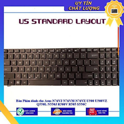 Bàn Phím dùng cho Asus N76VJ N76VM N76VZ U500 U500VZ Q550L N550J R500V R505 S550C - Hàng Nhập Khẩu New Seal