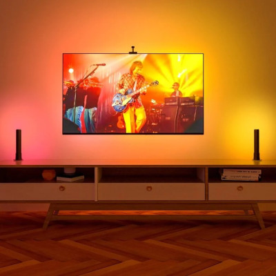 Combo Đèn LED dây đổi màu theo màn hình và Thanh đèn led RGBIC Govee Dreamview TV Backlights T1 Pro H605B (55-65")