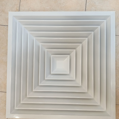 cửa gió khuếch tán 300x300, cửa gió cấp điều hòa âm trần, nan gió khuếch tán nhôm