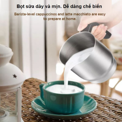 Máy tạo bọt sữa chuyên nghiệp 4 trong 1 dùng cho quán 4 trong 1 Chulux JMF-988S - HÀNG NHẬP KHẨU