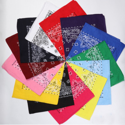 Bộ sưu tập khăn vuông cotton bandana turban XO Vintage BDN01 54x54cm - BDN01.3 Tím nhạt