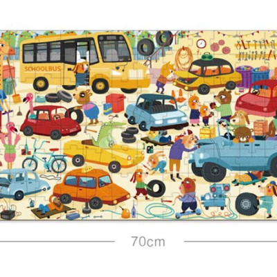 Đồ Chơi Ghép Hình Mideer Puzzle MD3078 – Vali Garage Ôtô (104 mảnh ghép)