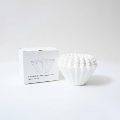 Giấy lọc 50 tờ hình tròn Wave cho phễu kalita 155 185 ORIGAMI