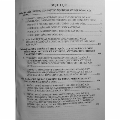 Sách Quy Định Mới Về Hợp Đồng Xây Dựng, Quy Chuẩn Kỹ Thuật Quốc Gia Về Phân Cấp Công Trình Phục Vụ Thiết Kế Xây Dựng, An Toàn Cháy Cho Nhà Và Công Trình - V2213D