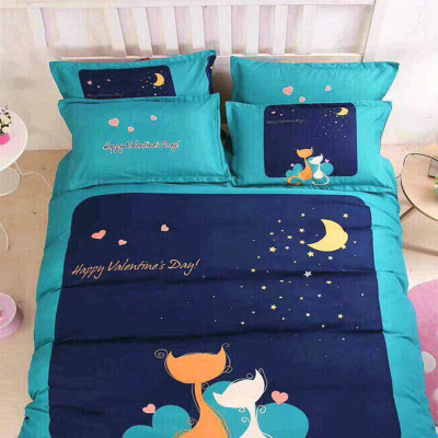 Bộ drap và vỏ chăn cotton Classic Kid VCK2015 ( 4 món )