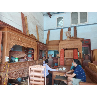 Bàn thờ chung cư gỗ mít 153*61*127