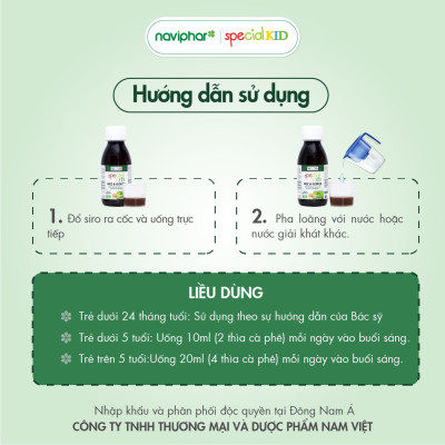 TPBVSK Special Kid Nez et Gorge - Hỗ trợ giảm viêm họng, viêm phế quản, Giúp thông mũi, giảm ho, bớt lo viêm họng (125ml)[Siro – Nhập khẩu Pháp]