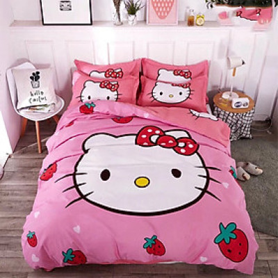 Bộ drap và vỏ chăn cotton Classic Kid VCK2012 ( 4 món )