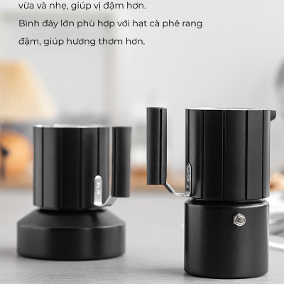 Bình pha cà phê Cactus Moka Pot nhôm CAFE DE KONA