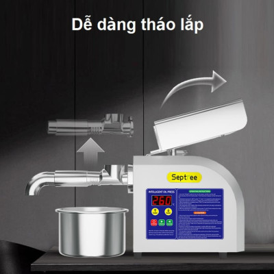 Máy ép dầu ăn thực vật Nóng và Lạnh thương hiệu Mỹ Septree Z5 - Công suất 1100W - Hàng chính hãng (BH 1 NĂM)