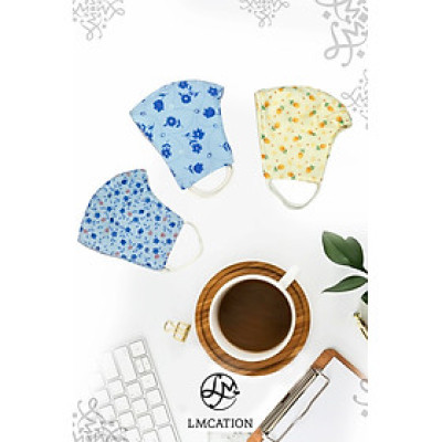 Combo 3 Khẩu trang vải 3 lớp LMcation
