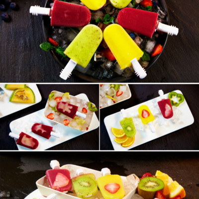 Máy Làm Kem Que Siêu Tốc KAHCHAN KEM2173 - Hồng - Hàng Nhập Khẩu