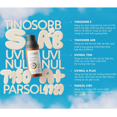 Kem chống nắng Cocoon bí đao quang phổ rộng 50ml