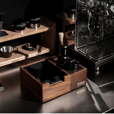 Feepie bàn đế nén cà phê đa năng gỗ óc chó Nam Mỹ