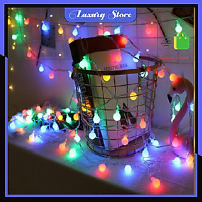Đèn Led Trang Trí Bi Tròn 2cm Dài 3M - 20 Bóng Trang Trí Noel Lễ Tết