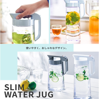 Set 02 bình nước nắp khóa Asvel Drink Vio 2.1L, thiết kế tinh tế, hiện đại cùng gam màu trang nhã tô điểm thêm cho không gian gia đình - nội địa Nhật Bản