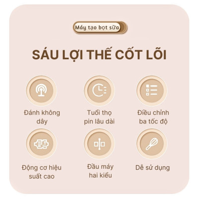 Máy đánh bọt cầm tay KHÔNG DÂY SOKANY SK02018 đa năng 2in 1, đánh trứng, tạo bọt, có sạc USB tiện lợi - HÀNG CHÍNH HÃNG - DELIYA