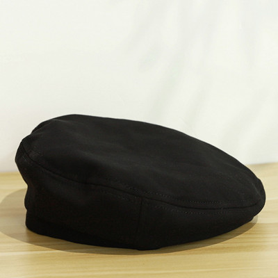 Mũ Nồi Dạ Beret Chất Kaki Phong Cách Hàn Quốc NK487 Màu Đen
