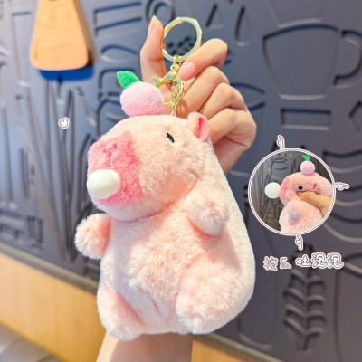 Móc khóa Capybara nhồi bông dùng làm quà tặng đồ trang trí - 8027