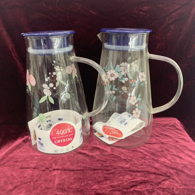 BÌNH ĐỰNG NƯƠC THỦY TINH CHỊU NHIỆT CAO CẤP NẮP XANH ( GIAO NGẪU NHIÊN )- ANTH672