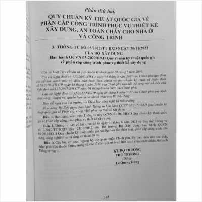 Sách Quy Định Mới Về Hợp Đồng Xây Dựng, Quy Chuẩn Kỹ Thuật Quốc Gia Về Phân Cấp Công Trình Phục Vụ Thiết Kế Xây Dựng, An Toàn Cháy Cho Nhà Và Công Trình - V2213D