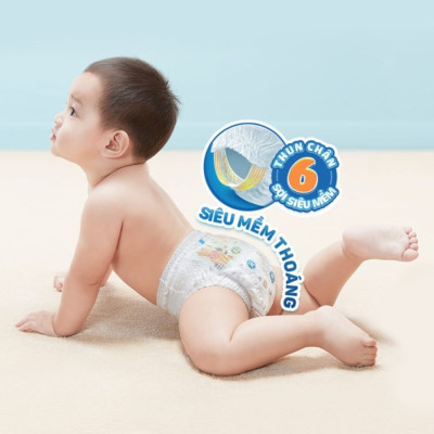 [CỘNG 12 MIẾNG] Thùng combo 2 gói tã quần Moony cao cấp L44+6 (Boy) - Nhập khẩu từ Nhật Bản