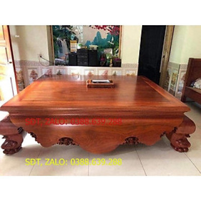 sập nằm gỗ gụ nam phi kt 1m8 x 2m2