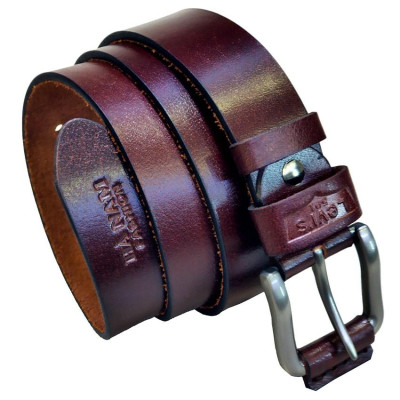 Thắt Lưng Nam Da Bò Thật TiTi ĐÔ Bản Lớn Da 1 Lớp Đầu Khóa Kim TLNA2029