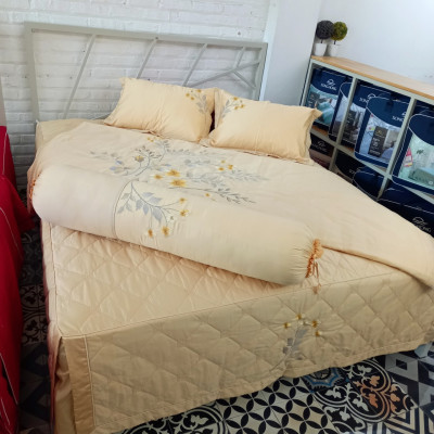 Bộ chăn ga gối cao cấp Sông Hồng UC21015