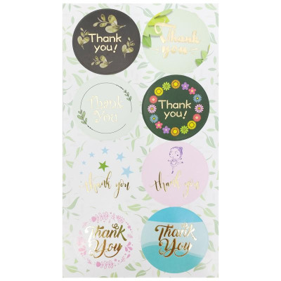 Sticker Cảm Ơn Ánh Kim - Teenage CTE-032 (5 Tờ)