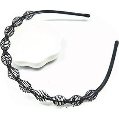 Bờm cài tóc nam nữ bằng sắt siêu bền xoắn hạt to BV68