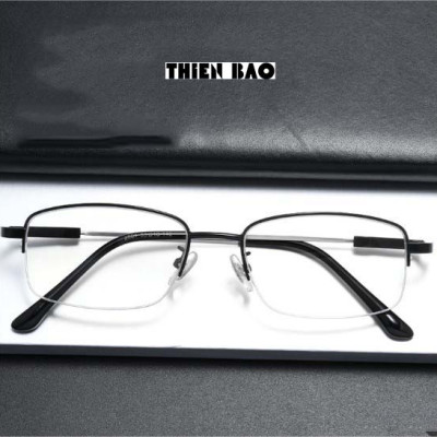 Kính lão thị, kính viễn thị Nam nữ KVM367 hàng đẹp xẻ cước chống as xanh Gọng TITANIUM càng dẻo chuẩn độ loại I