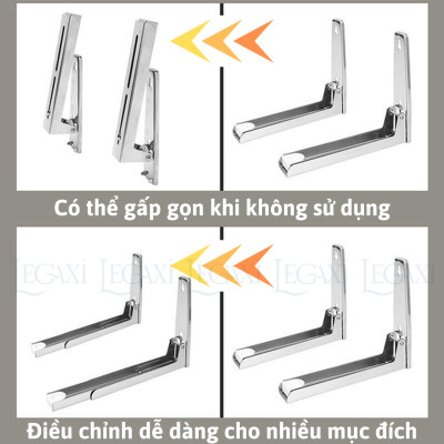Giá đỡ lò vi sóng kim loại gấp gọn nhà bếp kệ treo lò nướng wifi ổ điện Legaxi