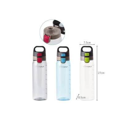 Set 02 bình nước Charger 830ml, làm từ nhựa cao cấp không chứa BPA, thân thiện với môi trường và vô hại đối với sức khỏe người sử dụng - nội địa Nhật Bản 
