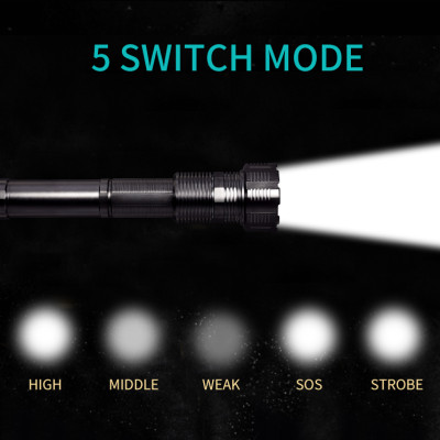  Đèn pin sạc tìm kiếm cứu nạn chống nước TERINO TP70 (1-2km) (LED)