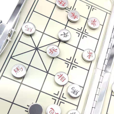 Cờ tướng nam châm bỏ túi cao cấp - Cờ tướng nam châm hộp da có bàn là hộp đựng - Hàng chính hãng  D Danido