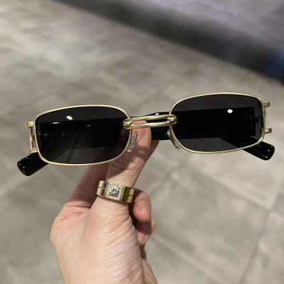 Kính râm unisex Mắt vuông nhỏ mini chống nắng, chống lóa thời trang Hàn Quốc cao cấp