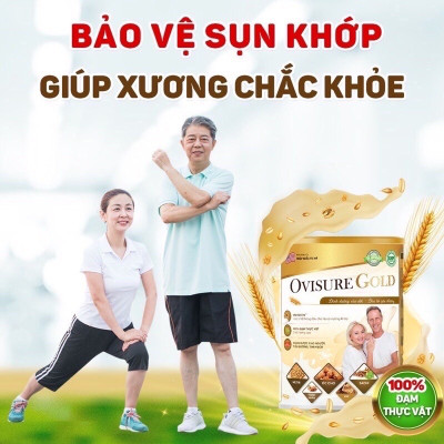Sữa hạt xương khớp Ovisure Gold lon 650g chính hãng, giúp xương chắc khoẻ, dẻo dai