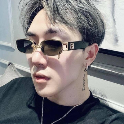 Kính mát unisex mắt vuông nhỏ sành điệu