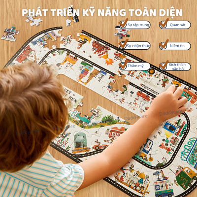 Đồ Chơi Xếp Hình cho bé Vali Khủng Long Dinosaus Age, Đồ Chơi Thông Minh