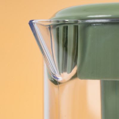 Ca kính uống nước có lọc 1500ml VIỆT NHẬT - Lõi lọc tháo rời, nắp kín - Trà, nước detox hoa quả bỏ tủ lạnh, Bình đựng nước, Bình pha trà có lõi lọc