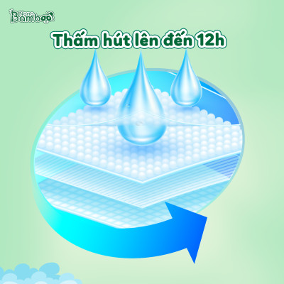 [Chính Hãng][Ảnh Thật] Tã/Bỉm Quần Nano Bamboo sợi tre thiên nhiên size XL (12-17kg)