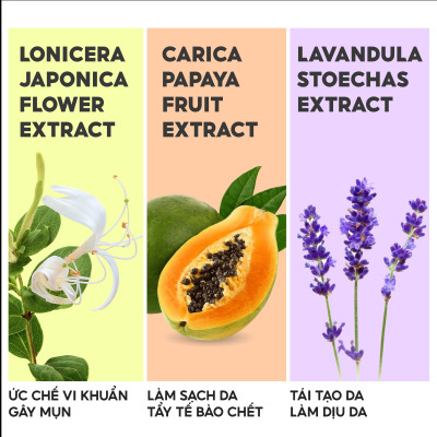 Combo sạch da Lalamos Nước tẩy trang Đài Kim Ngân Hoa 280ml + Sữa rửa mặt Phôi Kim Ngân Hoa 280ml