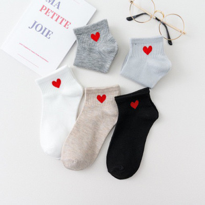 Combo 5 đôi tất vớ trái tim hàn quốc unisex TN07