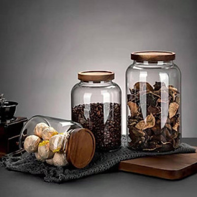 combo hũ trà thuỷ tinh nắp đậm (1hũ 1,5l- 2 hũ 3l)
