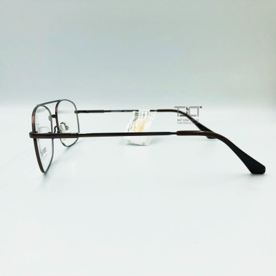 Gọng kính nam, 2 cầu kính, titanium, gọng dẽo, hàng chính hãng essentials E50007